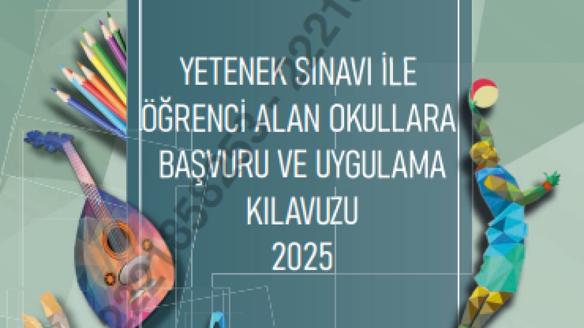 YETENEK SINAVI İLE ÖĞRENCİ ALAN OKULLARA BAŞVURULAR BAŞLIYOR.